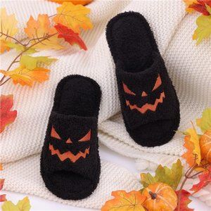 Thanksgiving Pumpkin Slippers for Women & Men Memory Foam Slip On House Slippers